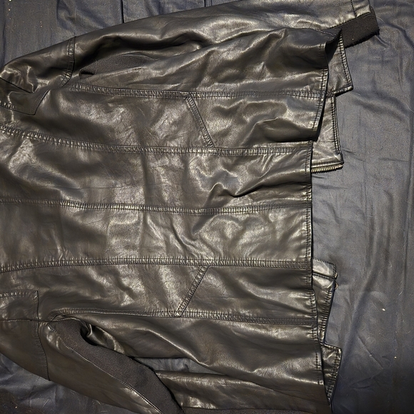 Military Style Leather jacket - Picture 2 of 2